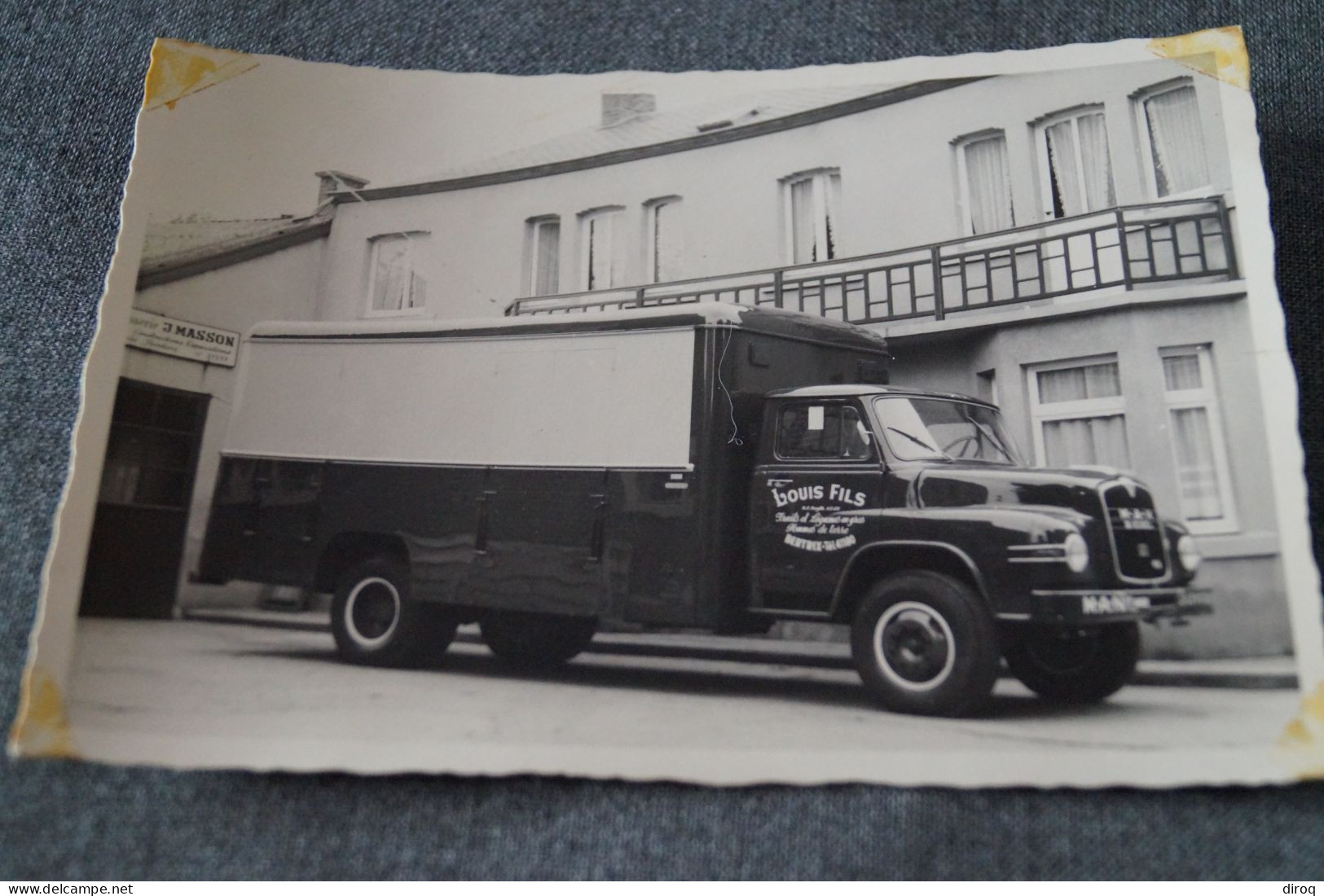 Bertrix,RARE,ancienne Carte Postale Photo,camion,Louis Fils,fruits Et Légumes,13,5 Cm./9 Cm. - Bertrix