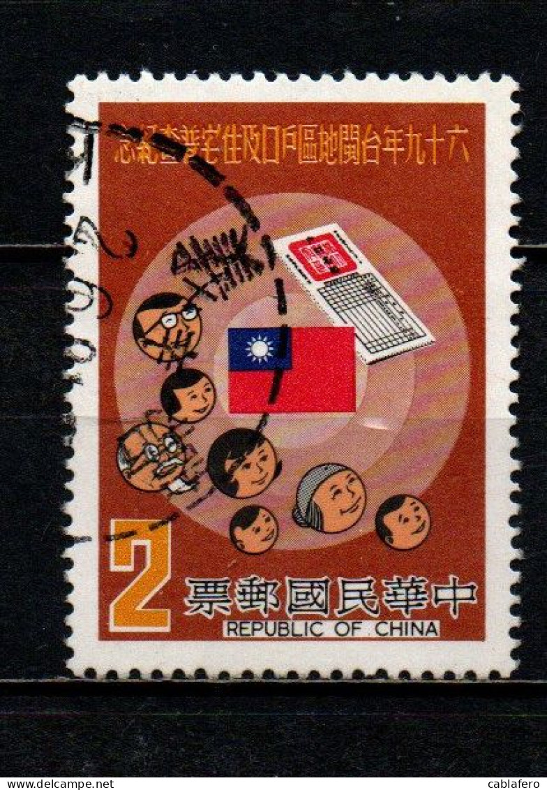 TAIWAN - 1980 - Population And Housing Census - USATO - Used Stamps