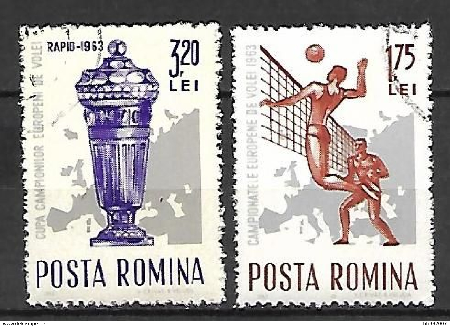 ROUMANIE    -   1963  .  VOLLEY-BALL   -  Oblitérés - Volley-Ball