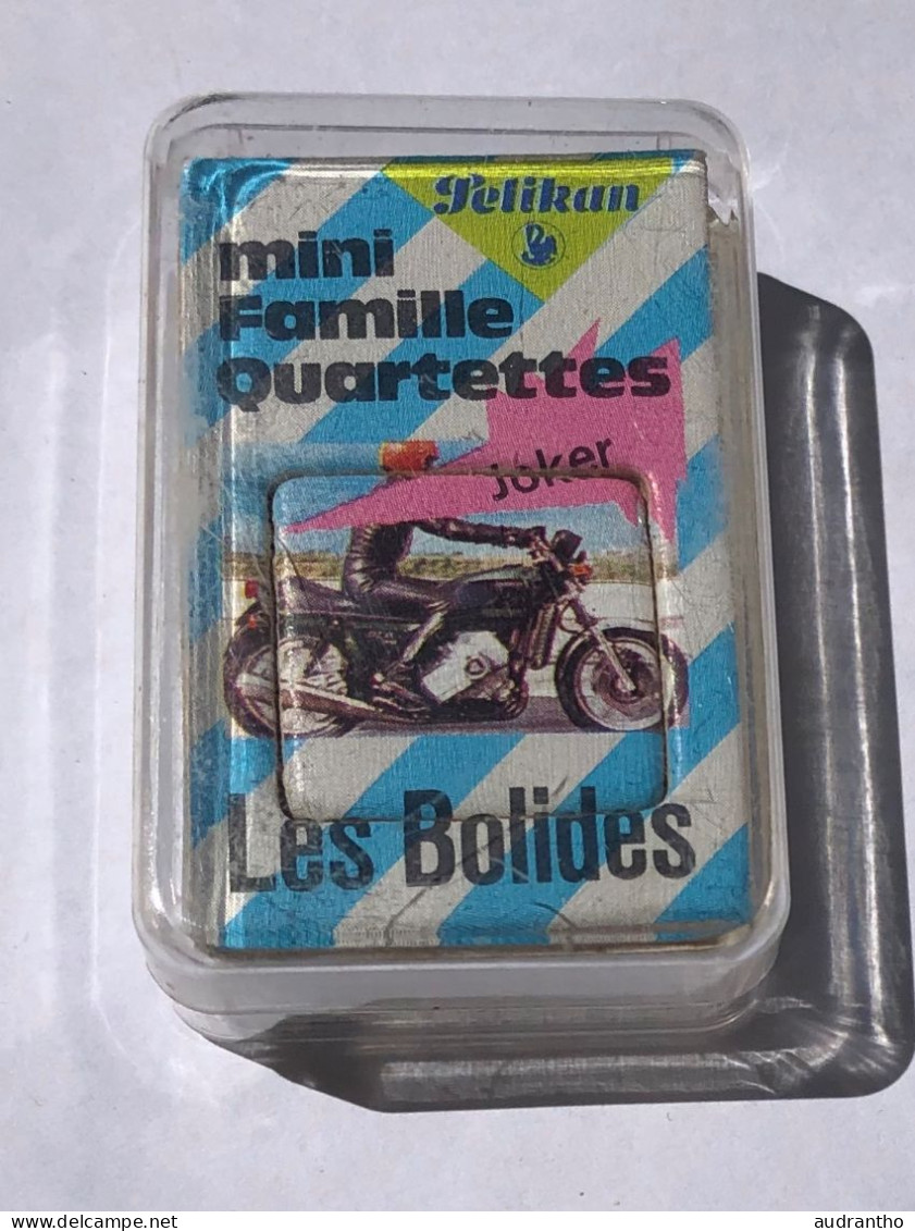 Mini Jeu De 25 Cartes Famille - Années 70 - Quartettes Motos Ducati Yamaha Susuki Triumph - Pelikan - Moto