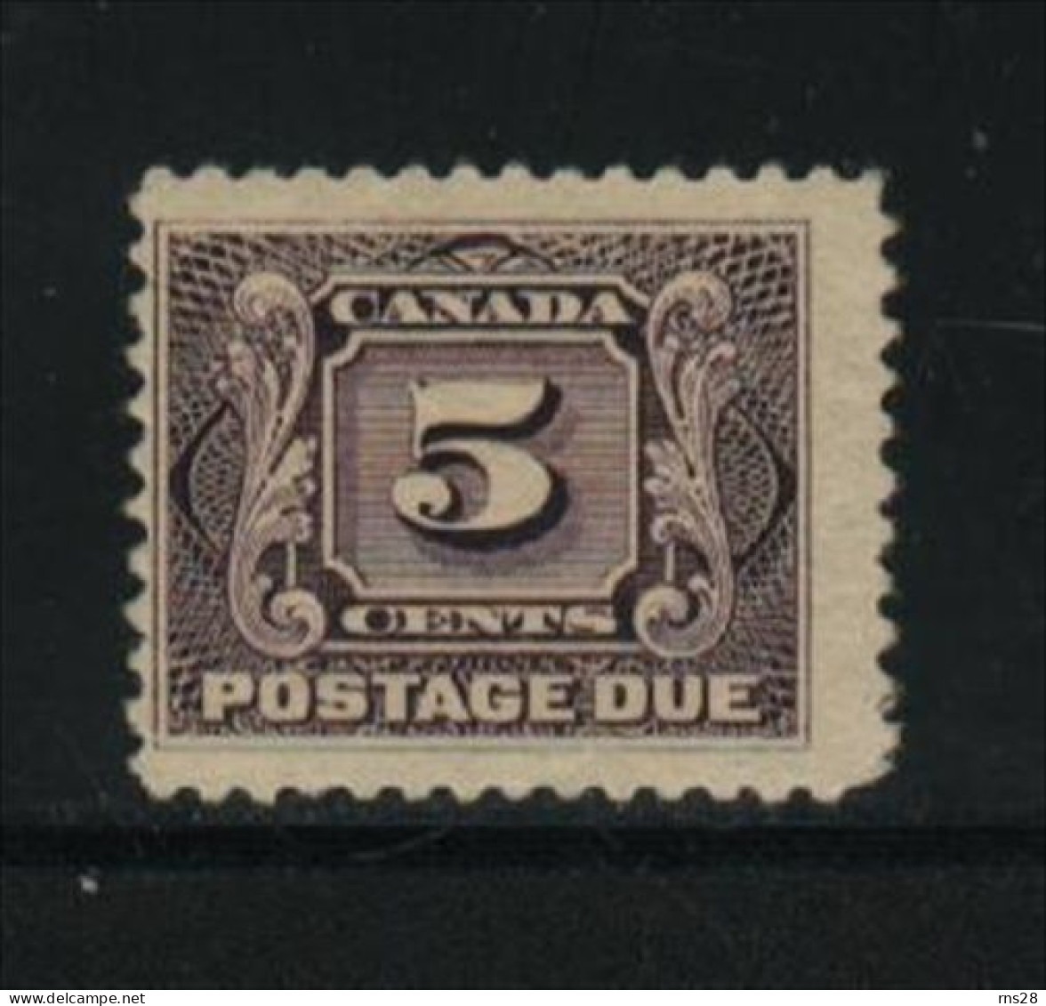 Canada J4 ( Z5 )  HINGED Value $ 25.00 - Impuestos