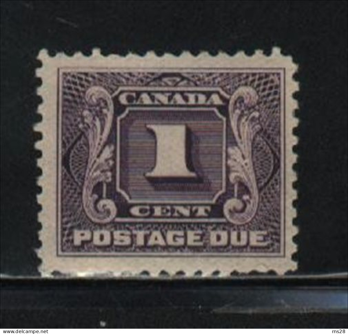 Canada J1 ( Z10 )  HINGED Value $ 25.00 - Port Dû (Taxe)