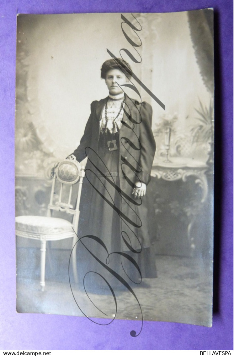 Carte Postale Fotokaart Studio Foto Atelier Photo P Link Céline Dael  1917-18 Couture - Ancianas (antes De 1900)
