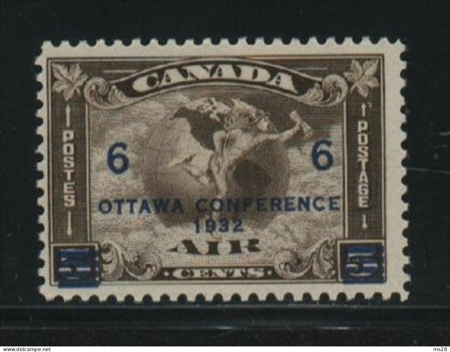 Canada C4 ( Z11 ) HINGED Value $ 40.00 - Poste Aérienne