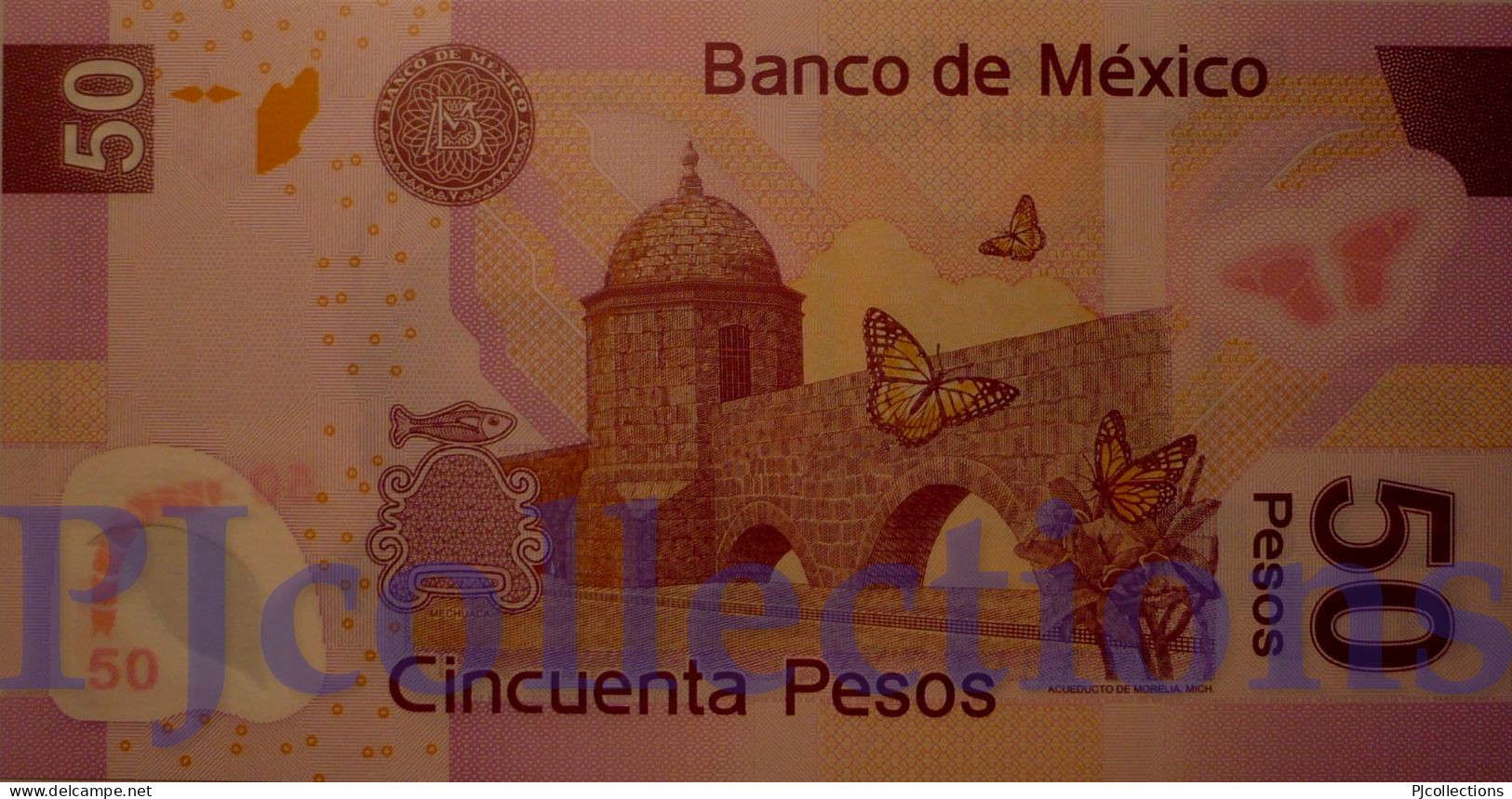 MEXICO 50 PESOS 2005 PICK 123 POLYMER UNC - Mexique
