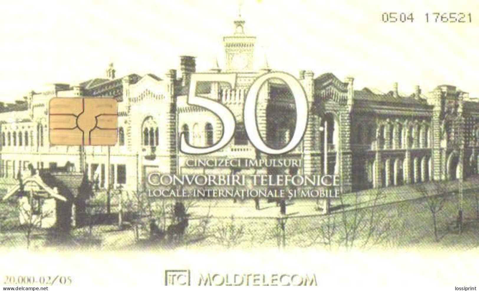 Moldova:Used Phonecard, Moldtelecom, 50 Impulses, Chisinau, Passaj - Moldavie