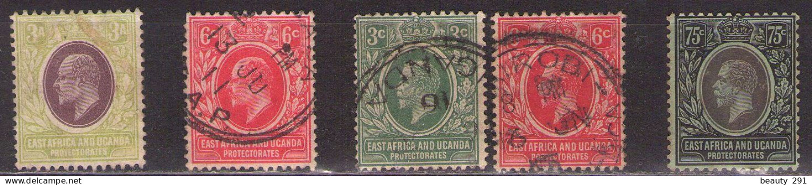 EAST AFRICA UGANDA  LOT NO GUM, USED - Protectoraten Van Oost-Afrika En Van Oeganda