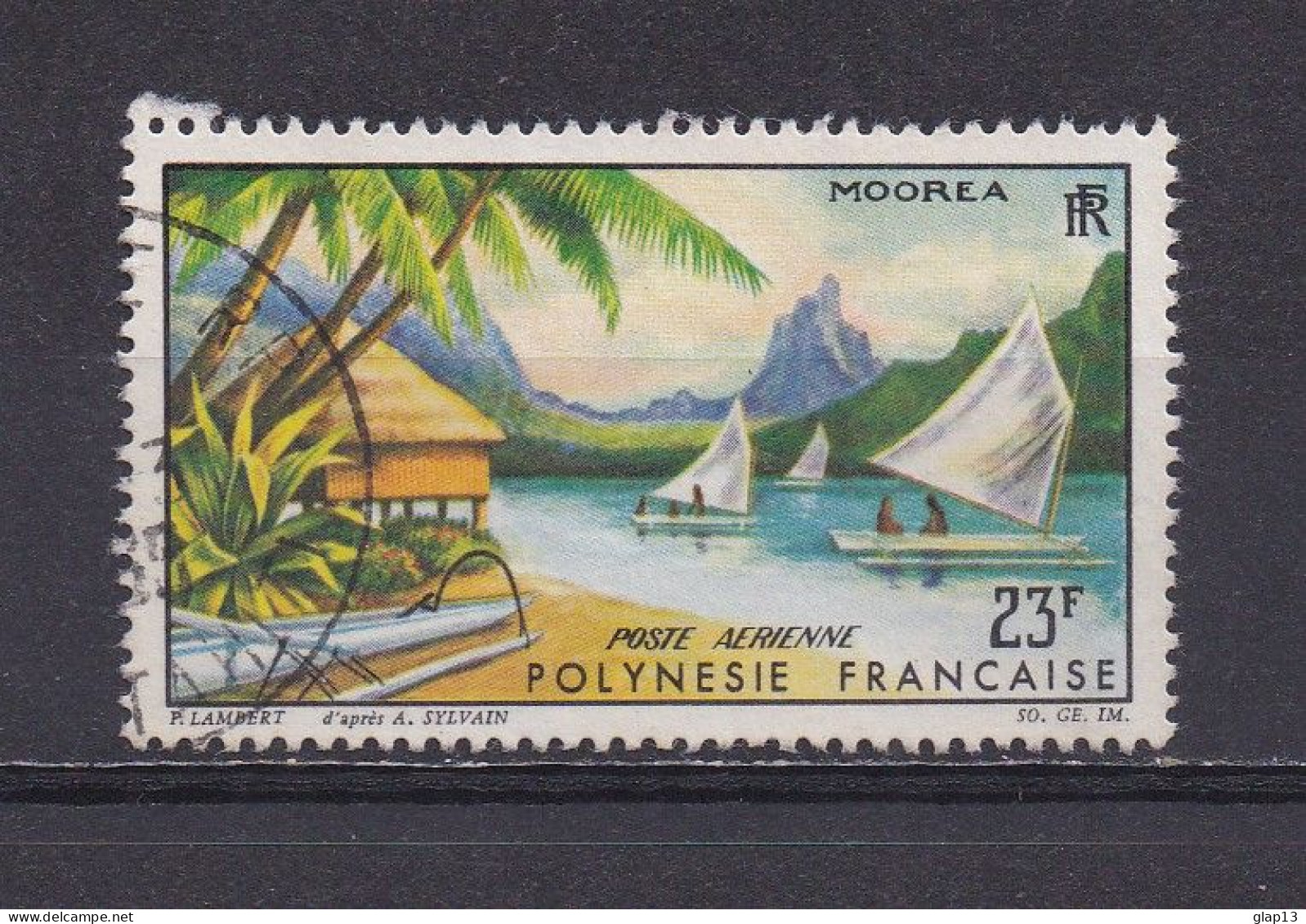 POLYNESIE FRANCAISE 1964 PA N°9 OBLITERE PAYSAGE - Usados