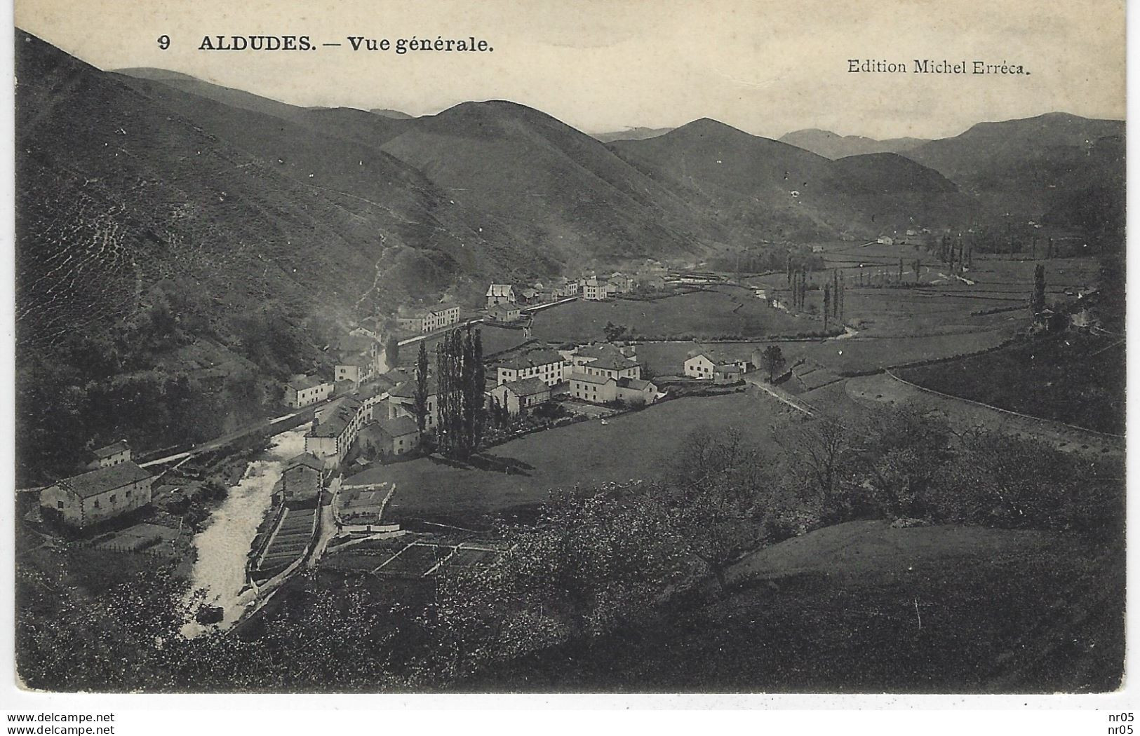 64  - ALDUDES - Vue Générale ( Cachet Postal " ALDUDES - Basses Pyrenées " 1907 Timbre Semeuse Lignée ) - Aldudes