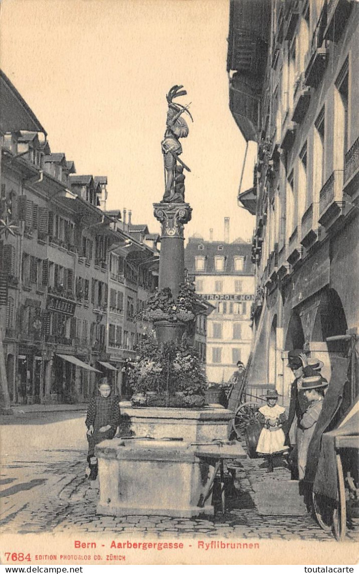 CPA  BERN AARBERGERGASSE RYFLIBRUNNEN - Aarberg