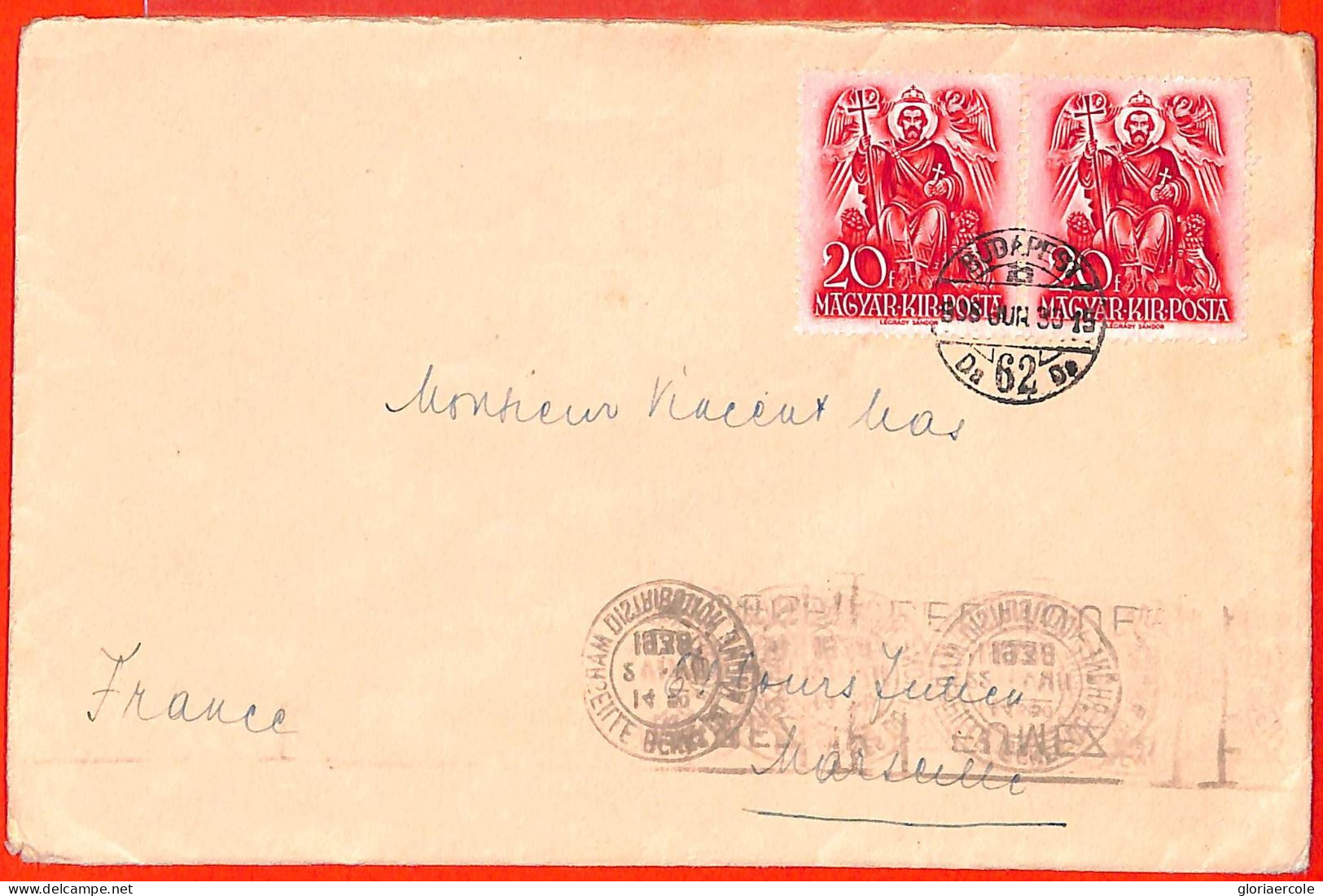 Aa1973 - HUNGARY - Postal History -  COVER To FRANCE  1960'S - Covers & Documents