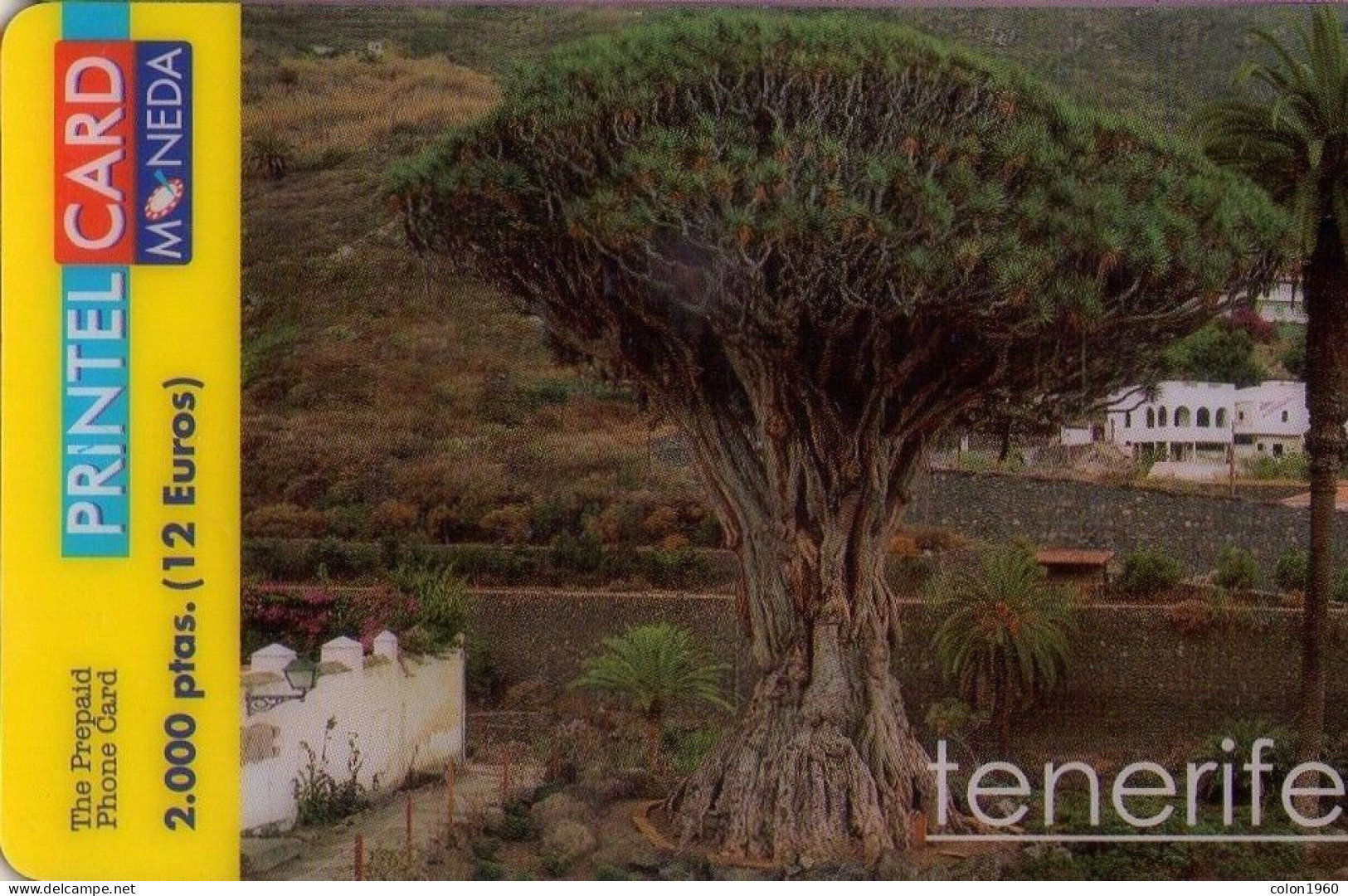 ESPAÑA. ES-PRI-CIU-0039. EL DRAGO - TENERIFE. 12E. 10000 Ex. 09-2000. (033P) - Andere & Zonder Classificatie