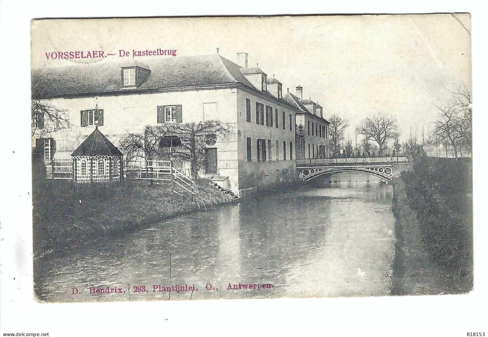 Vorselaar  VORSSELAER  - De Kasteelbrug  1908 - Vorselaar