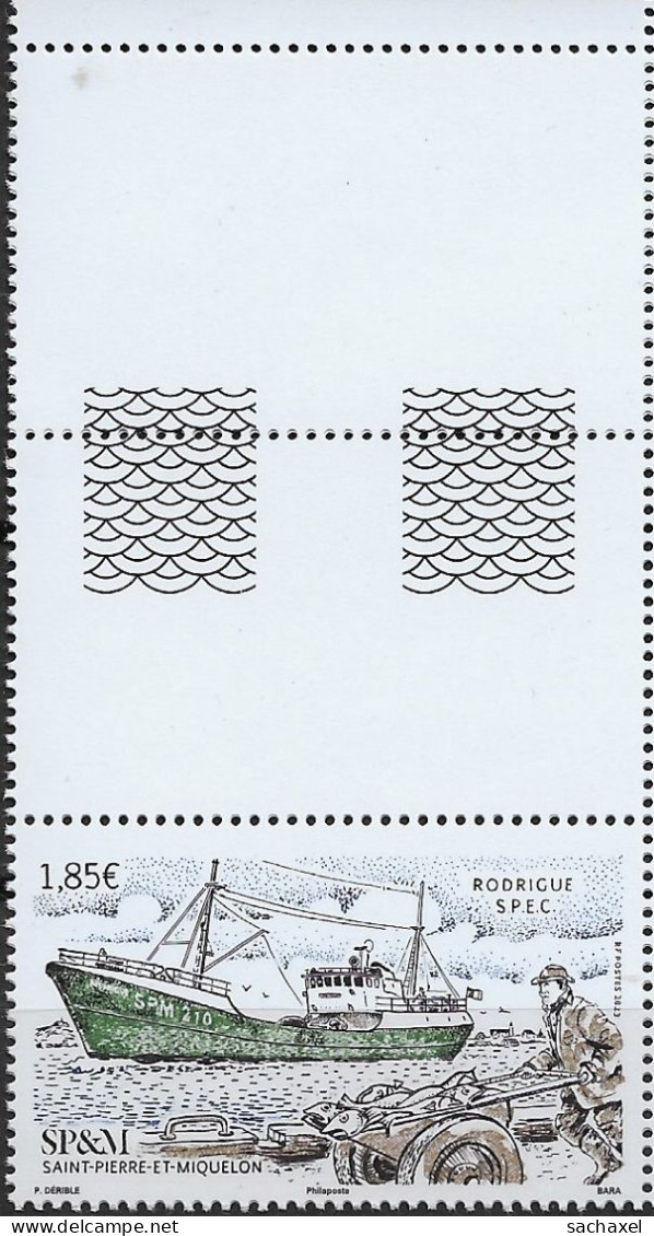 2023 Saint Pierre Et Miquelon N°   Nf** MNH. Bateau. "Le Rodrigue" - Unused Stamps
