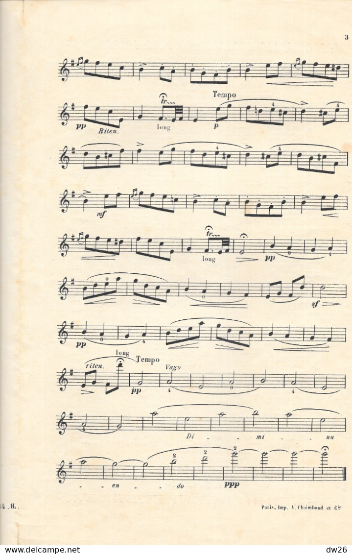 Partition: Musique Pour La Mandoline - Dors Mon Enfant (Berceuse De Ch. Loret) - Partituren