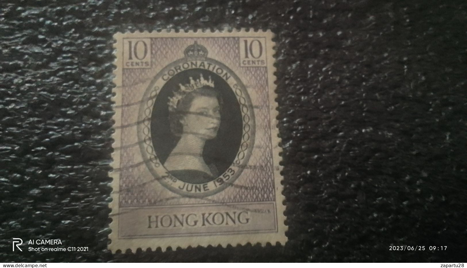HONG KONG-1953          10C   .   USED - Usados