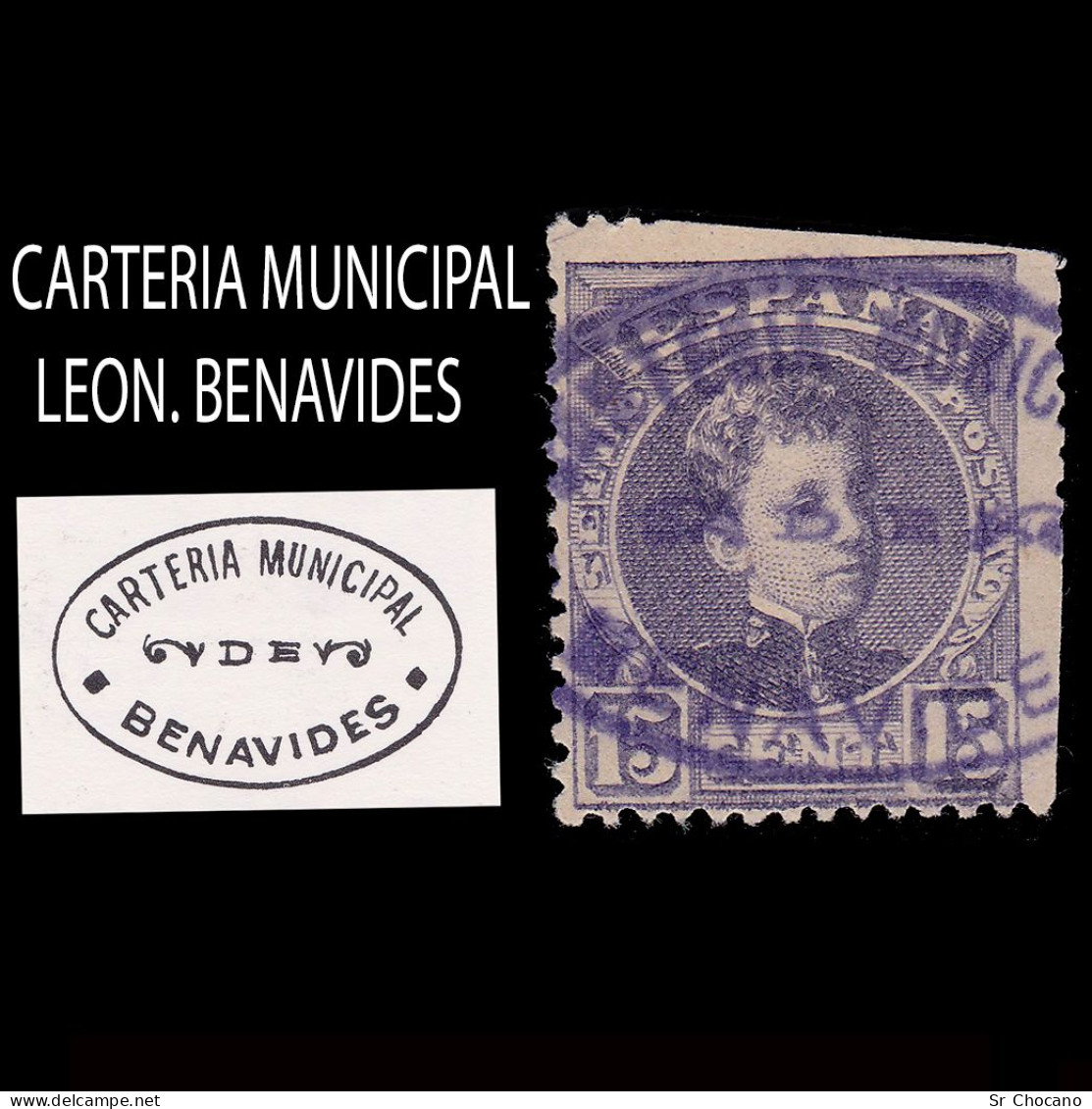 CARTERÍA MUNICIPAL.Alfonso XIII.15c.LEON.BENAVIDES - Usados