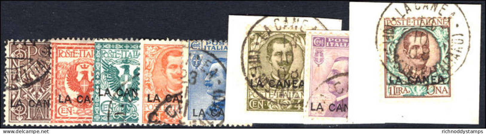 Italian PO's Crete 1906 Set To 1l (missing 10c 40c) Fine Used. - La Canea