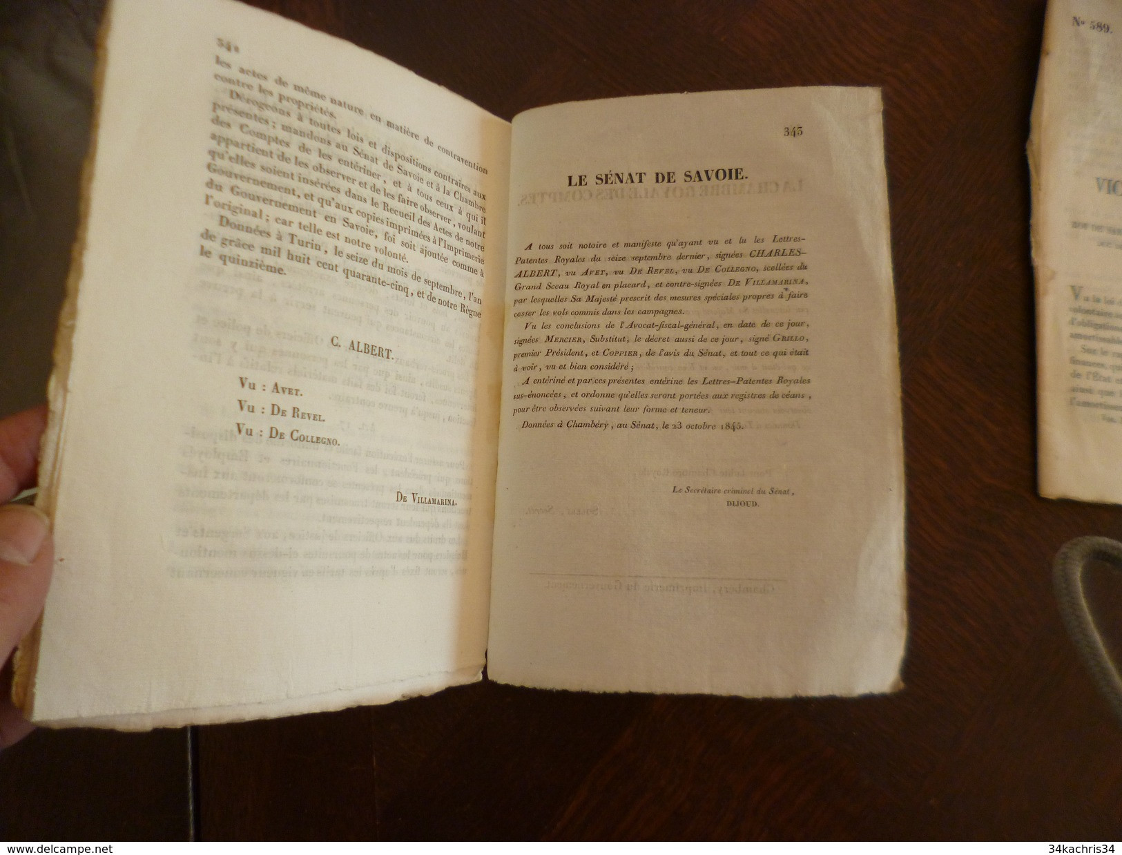 Lettres Patentes Charles Albert Roi Sardaigne, Chypre, Savoie Gênes,...16/091845 Mesures Vols Campagnes 12 Pages - Décrets & Lois