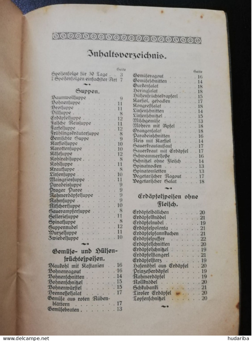 WK, WW 1. Kriegsküche, 1915 Graz, Frauenvereines. - Eten & Drinken