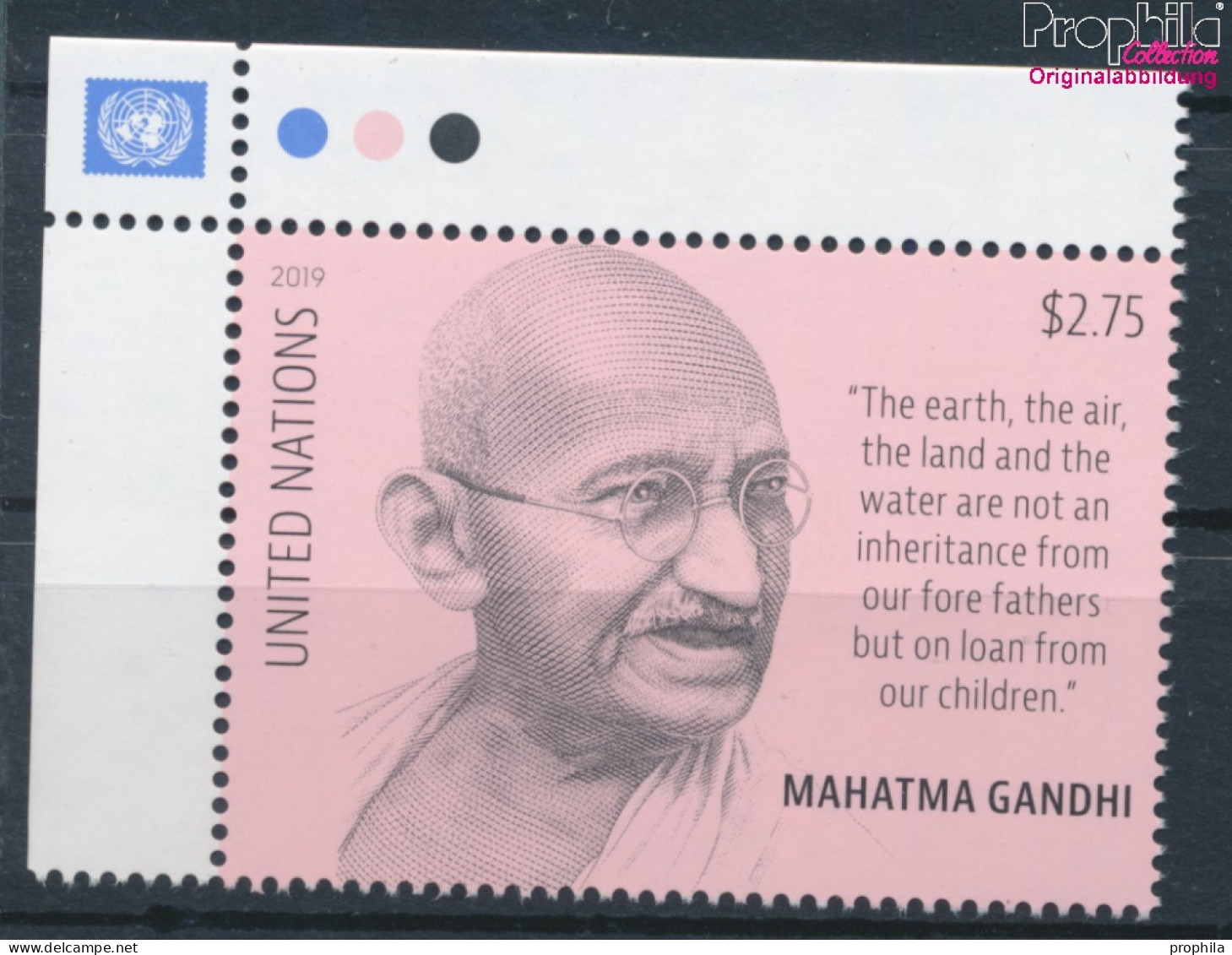 UNO - New York 1721 (kompl.Ausg.) Postfrisch 2019 Mahatma Gandhi (10115335 - Ungebraucht