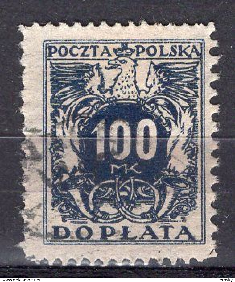 R3893 - POLOGNE POLAND TAXE Yv N°44 - Impuestos