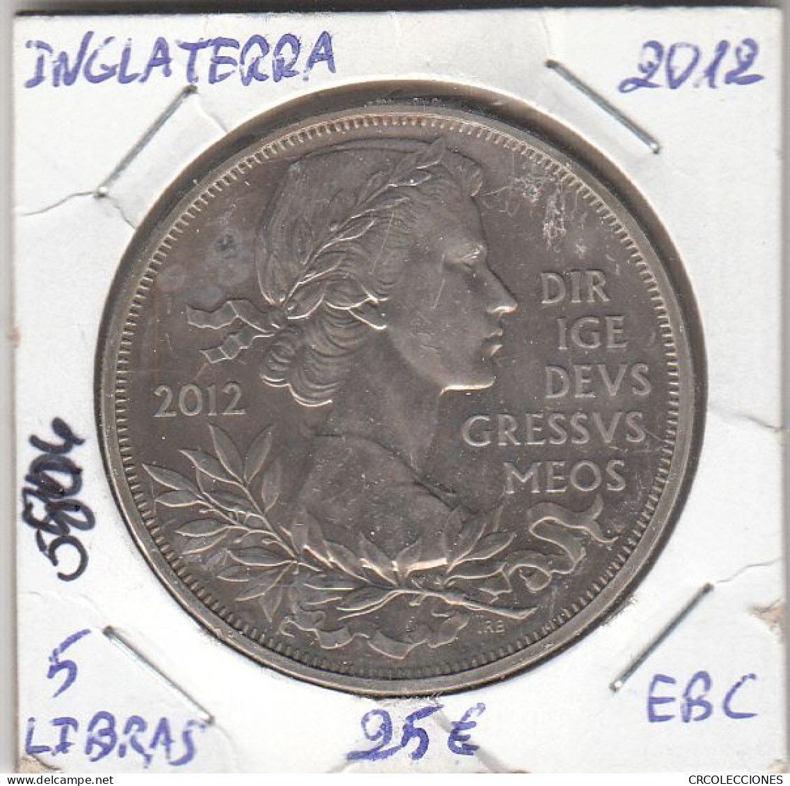 E5806 MONEDA INGLATERRA 5 LIBRAS 2012 EBC - Andere & Zonder Classificatie