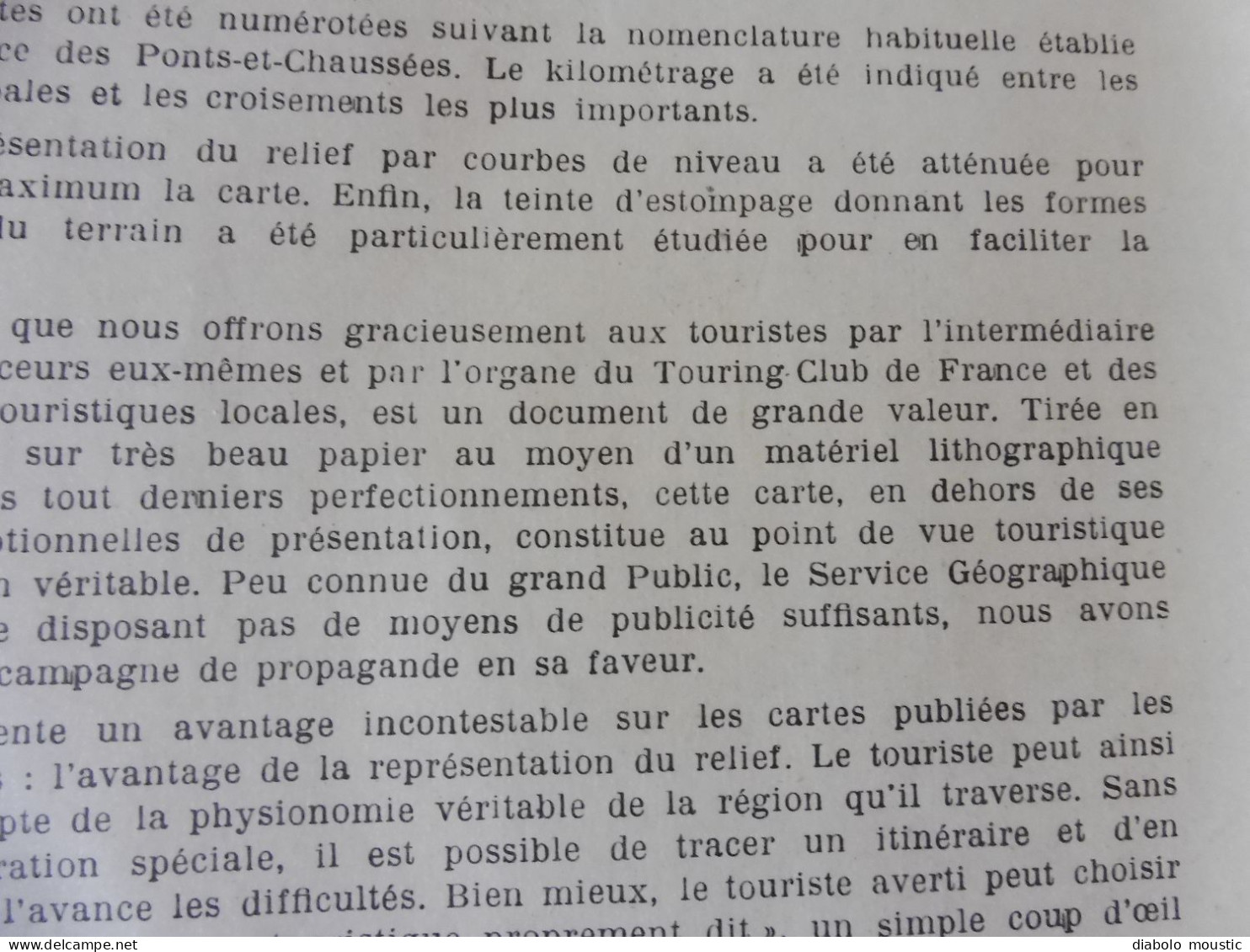 1928  Les Pyrénées et la Côte Basque : Carte officielle du service géographique de l'Armée par DUNLOP...Nombreuses pubs