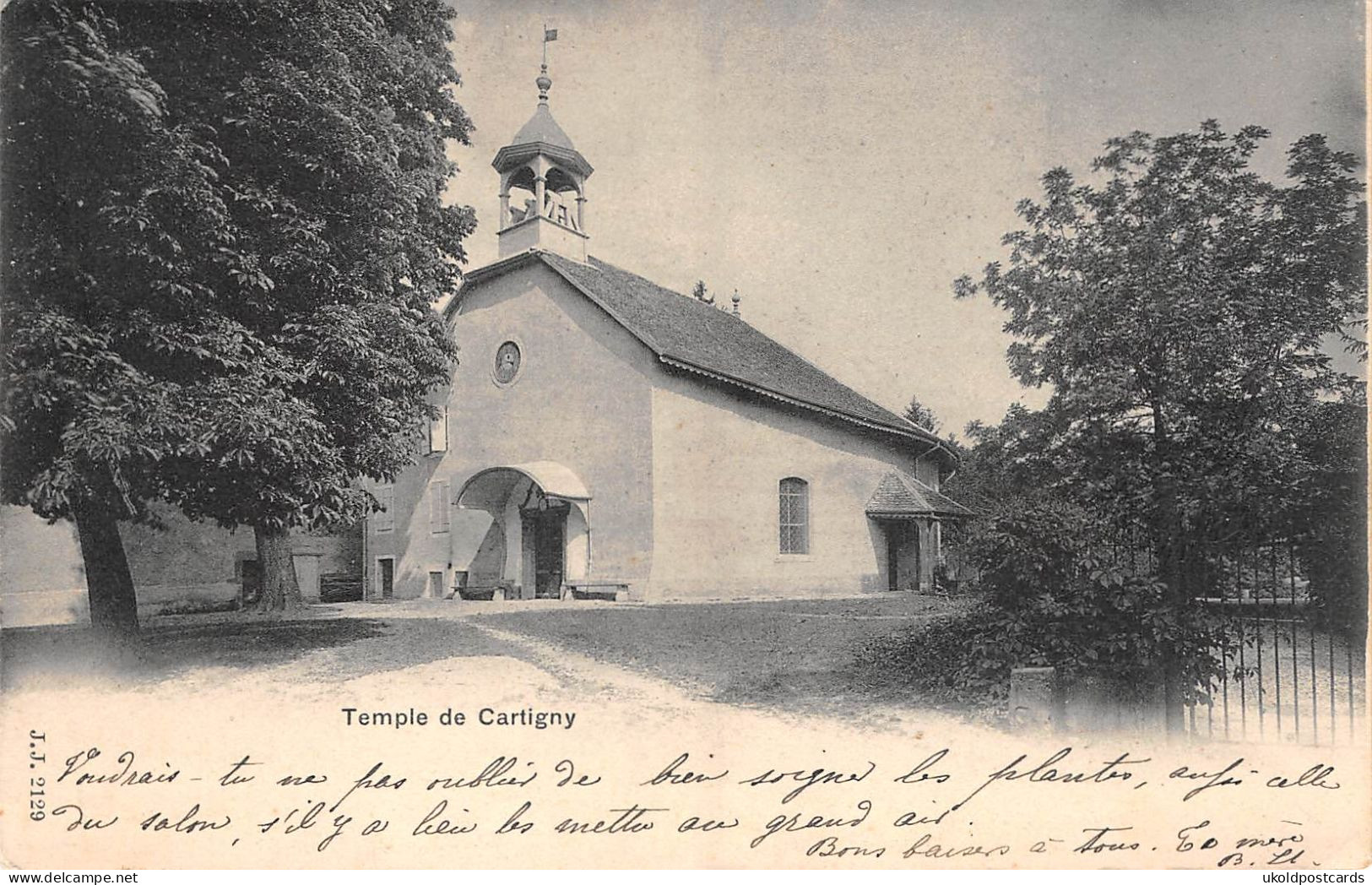 CPA  Suisse, Temple De CARTIGNY, 1906 - Cartigny