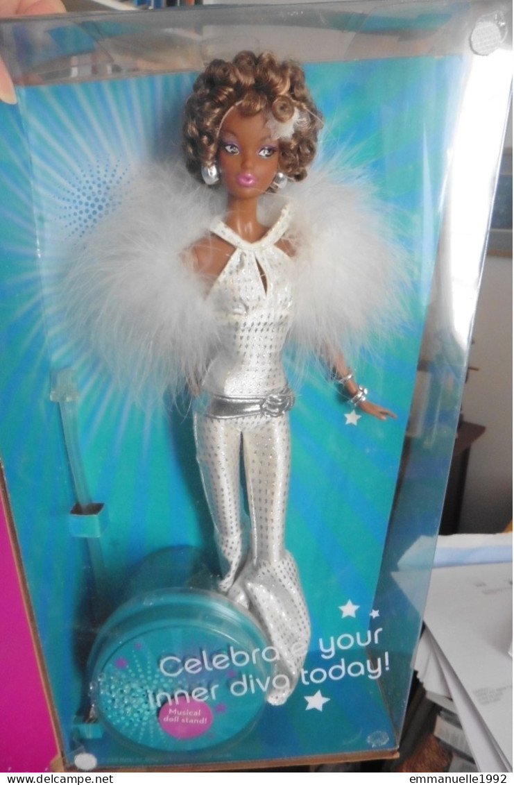 Neuf - Barbie Celebrate Disco Doll 2008 Noire Pink Label Collector Mattel RARE ! - Barbie