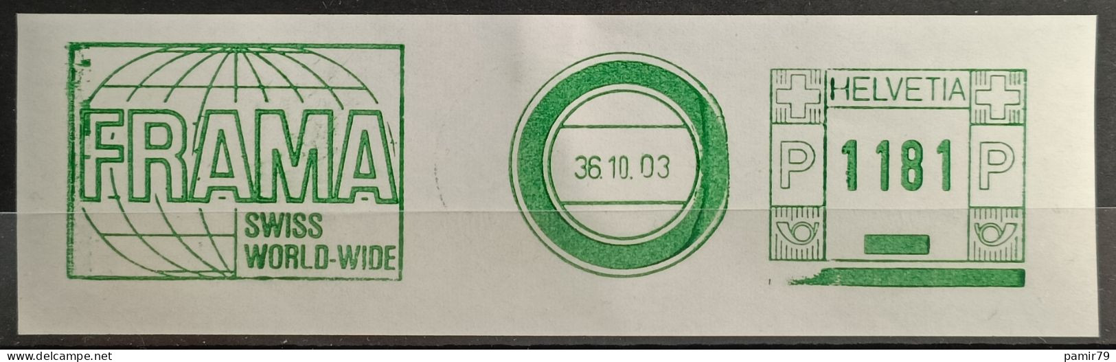1981 FRAMA Probedruck - Postage Meters