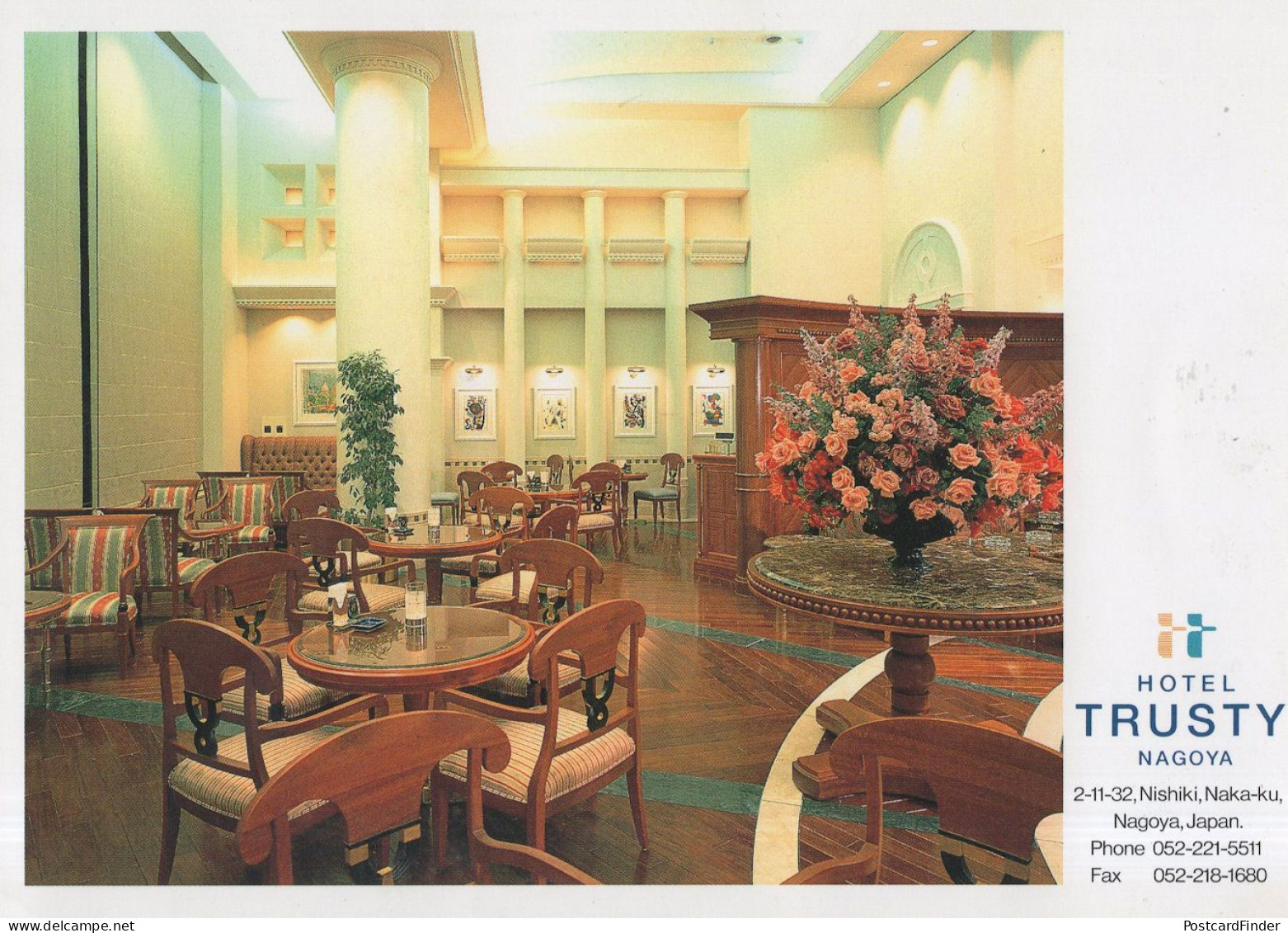 Hotel Trusty Nagoya Japan Magnificent Reception Hall Postcard - Nagoya