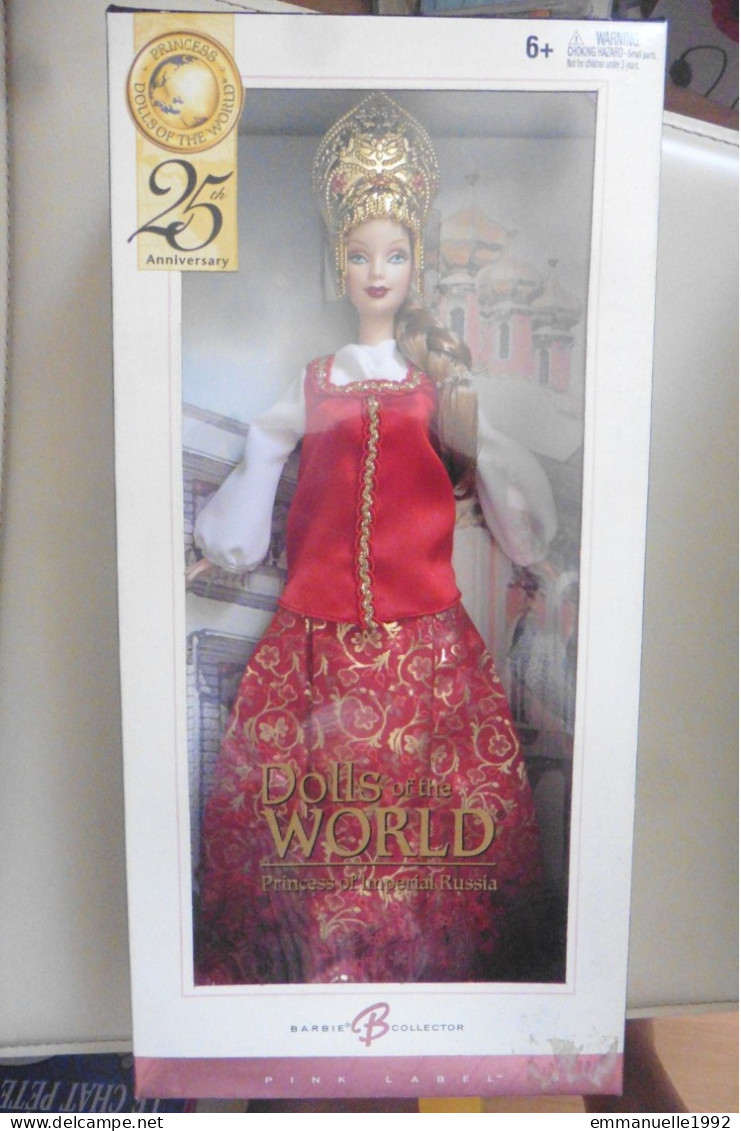 Neuf - Barbie Princess Of Imperial Russia 2004 Dolls Of The World Pink Label Mattel Russe Russie Impériale - Barbie