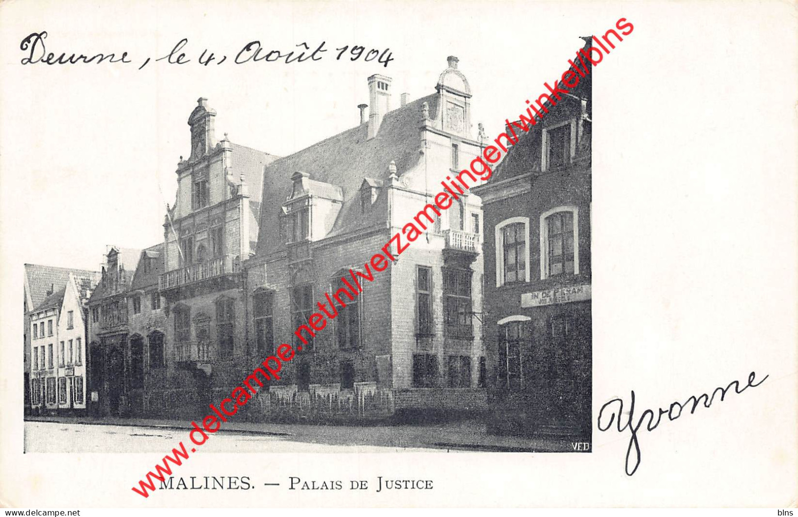 Malines - Palais De Justice - 1904 - Mechelen - Mechelen