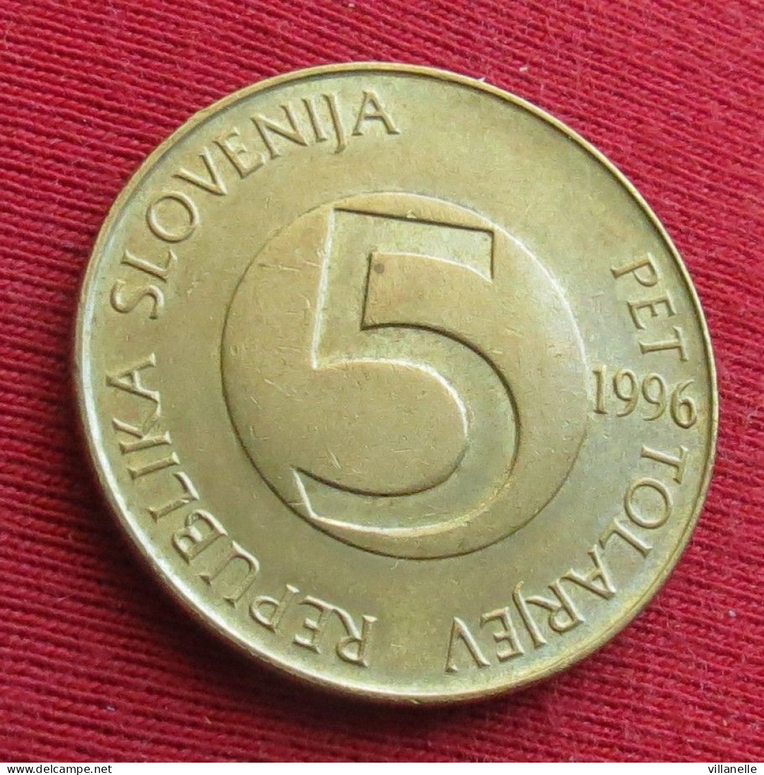 Slovenia 5 Tolarjev 1996 KM# 6 Lt 970 *V2T  Eslovenia Slovenija Slovenie - Slowenien