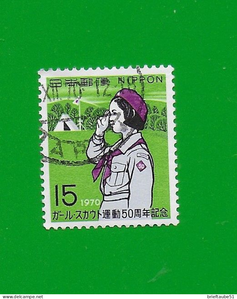 JAPAN 1970  Gestempelt°used / Bedarf  # Michel-Nummer 1084  #  PFADFINDERINNEN  #  50th Anniv. Of Japanese Girl Scouts # - Gebraucht