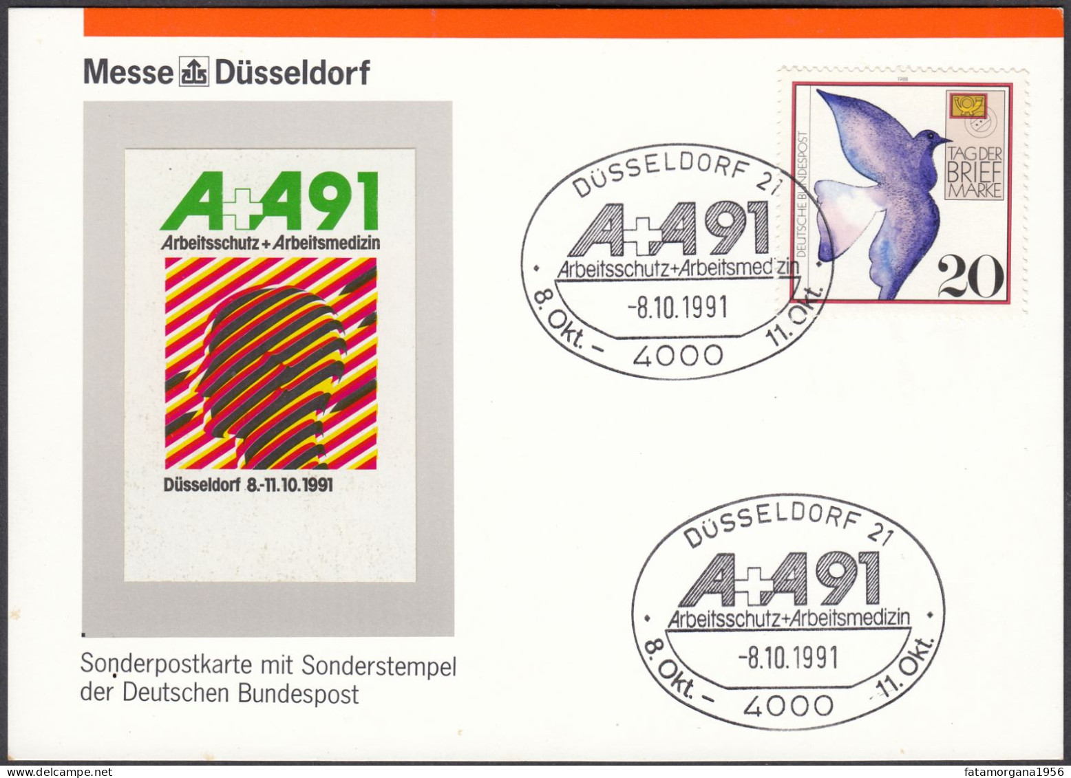 DUSSELDORF - 1991 - Lotto Di 2 Cartoline Commemorative (vedere Descrizione Completa) - Ausstellungen