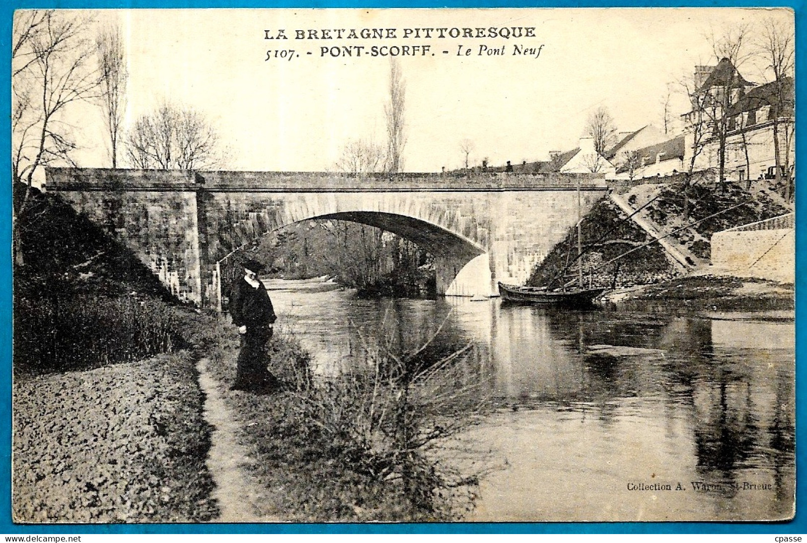 CPA 56 PONT SCORFF - Le Pont Neuf ** "La Bretagne Pittoresque" AW N° 5107 - Morbihan - Pont Scorff