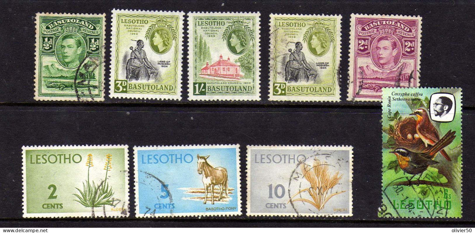 Basutulans Lesotho (1938-80) - George VI - Elizabeth II - Faune - Flore Neufs* Et Obliteres - 1965-1966 Interne Autonomie