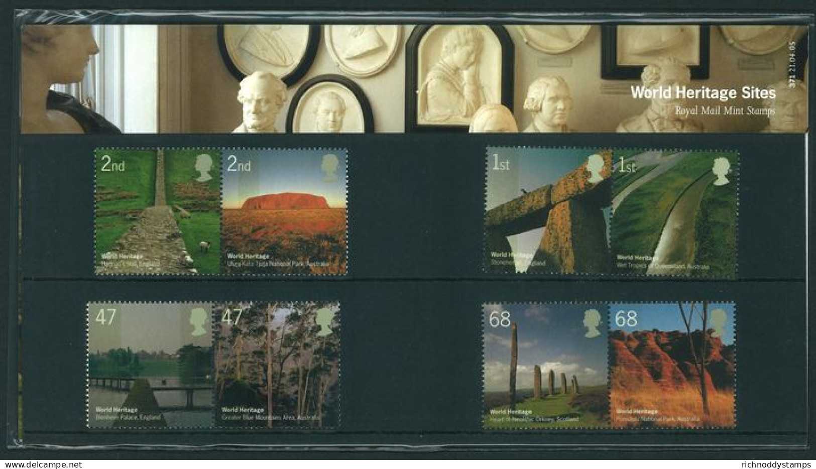 2005 World Heritage Sites Presentation Pack. - Presentation Packs