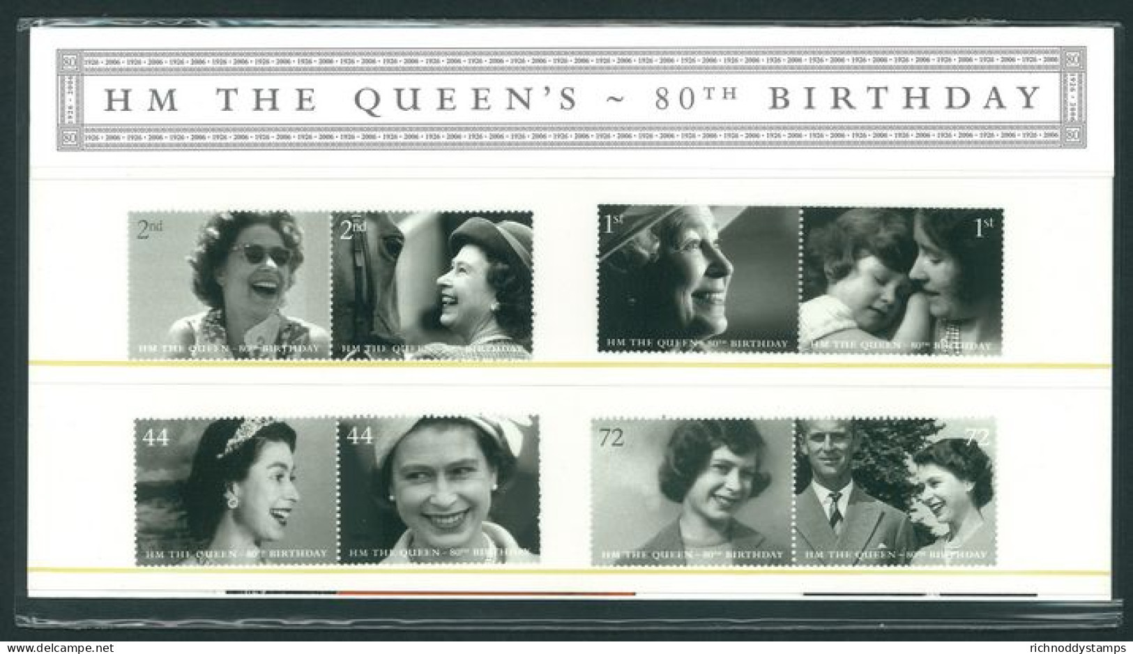 2006 Queen's 80th Birthday Presentation Pack. - Presentation Packs