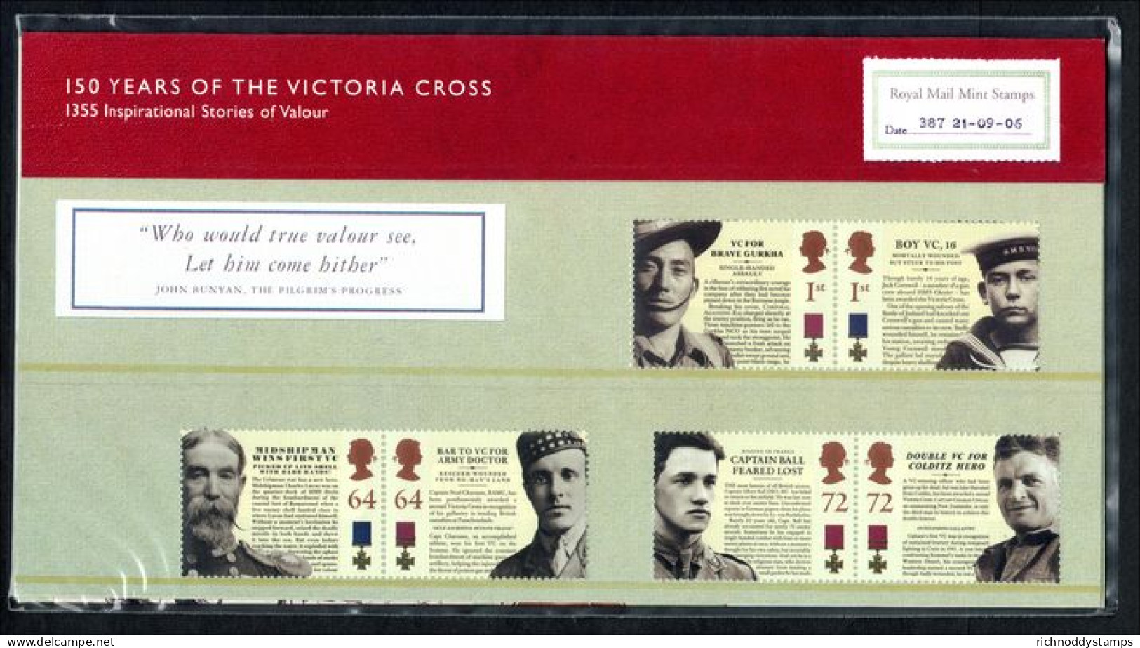 2006 Victoria Cross Presentation Pack. - Presentation Packs