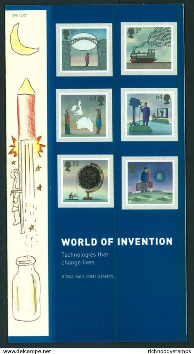 2007 Inventions (Self Adh.) Presentation Pack. - Presentation Packs