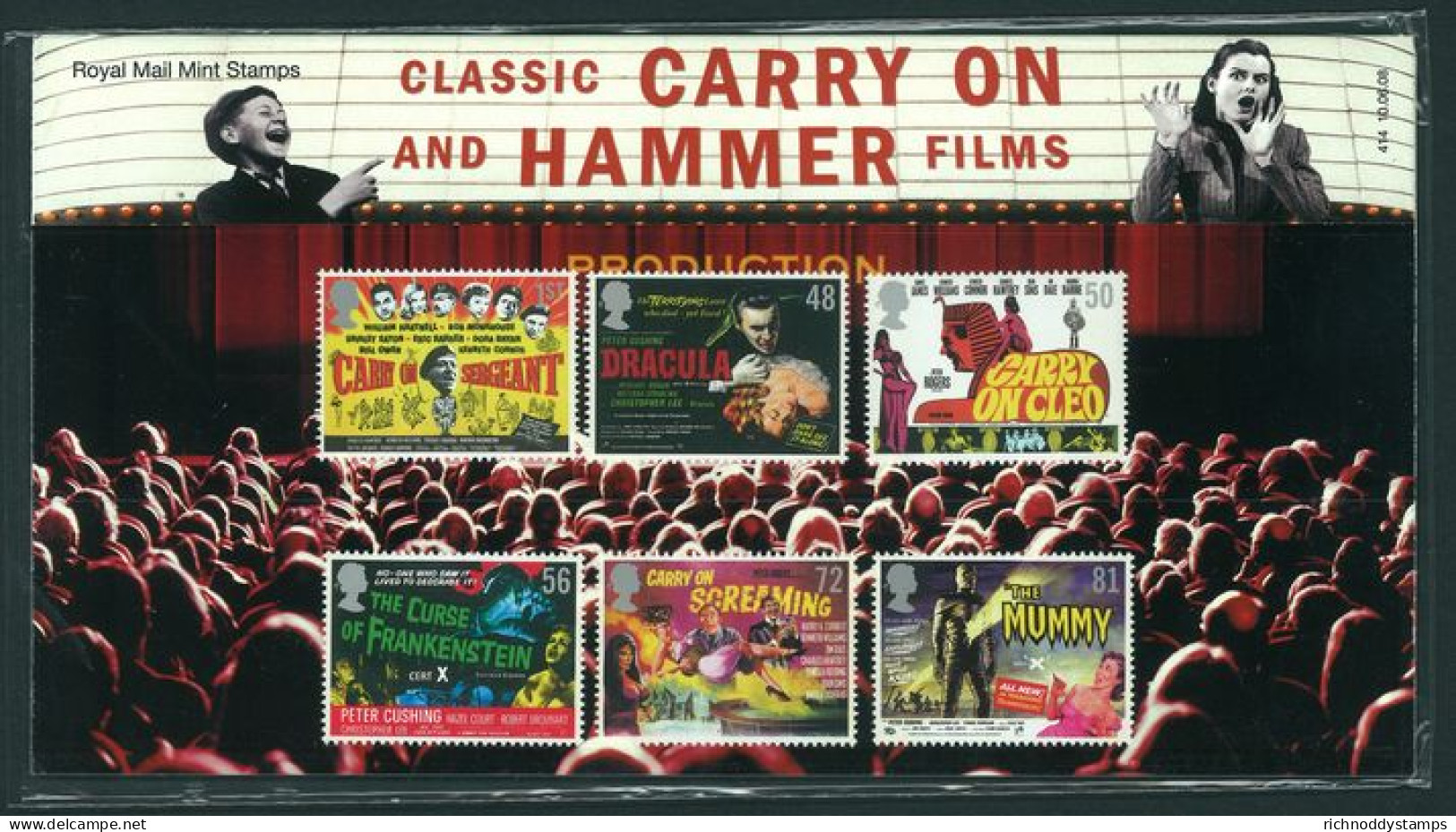 2008 Carry On / Hammer Films Presentation Pack. - Presentation Packs