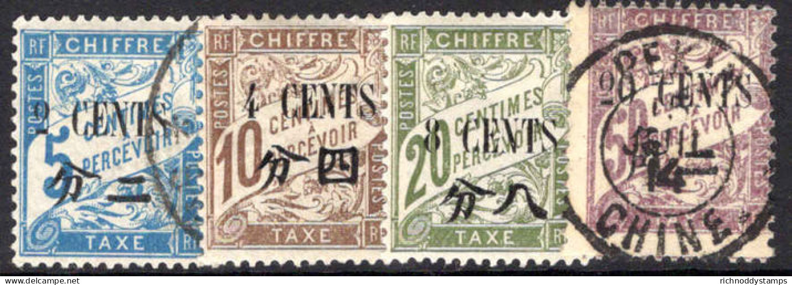 French PO's In China 1911 Postage Due Set Mixed Mint And Used. - Nuovi