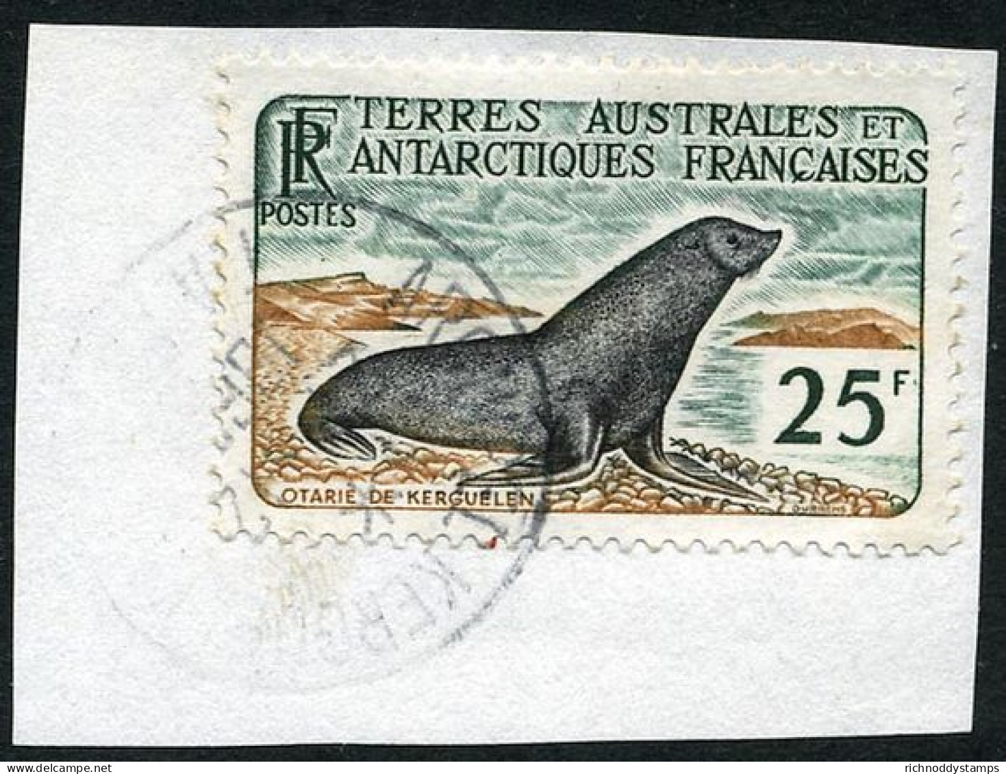 FSAT 1956-60 Fur Seal Fine Used On Piece - Oblitérés