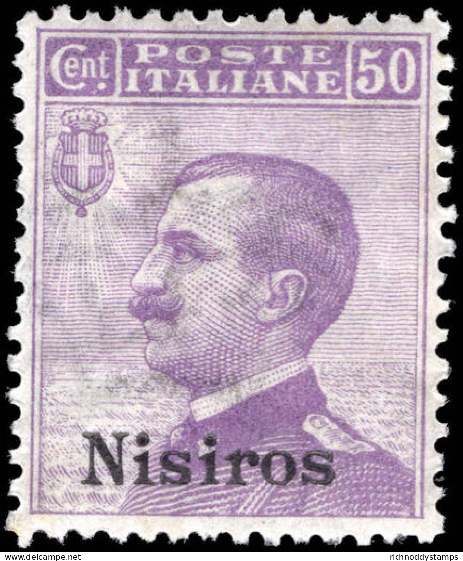 Nisiros 1912-21 50c Violet Unmounted Mint. - Ägäis (Nisiro)