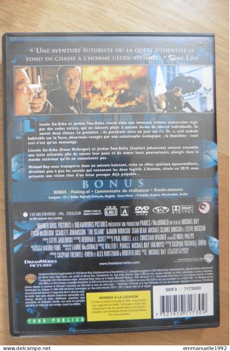 DVD The Island Avec Ewan McGregor Scarlett Johansson Sean Bean Steve Buscemi - Science-Fiction & Fantasy