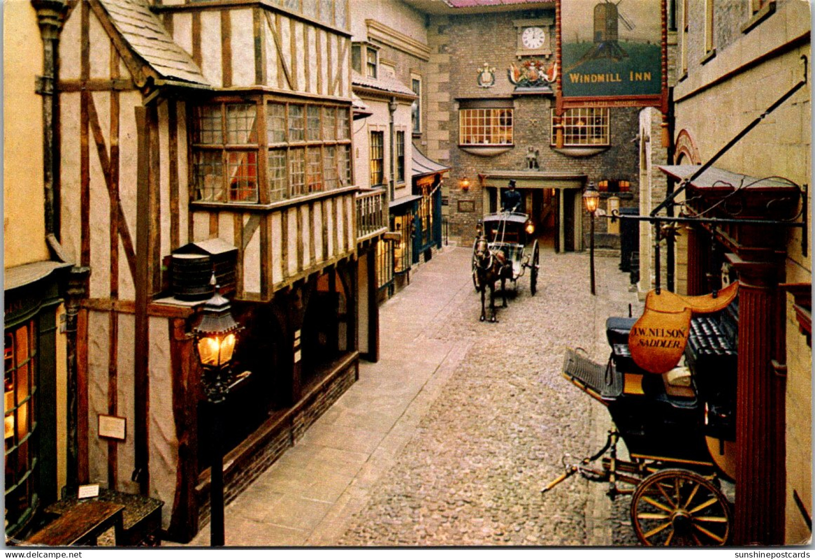 England York Castle Museum Reconstructed Cobbled Street Known As "Kirkgate" 1970 - York