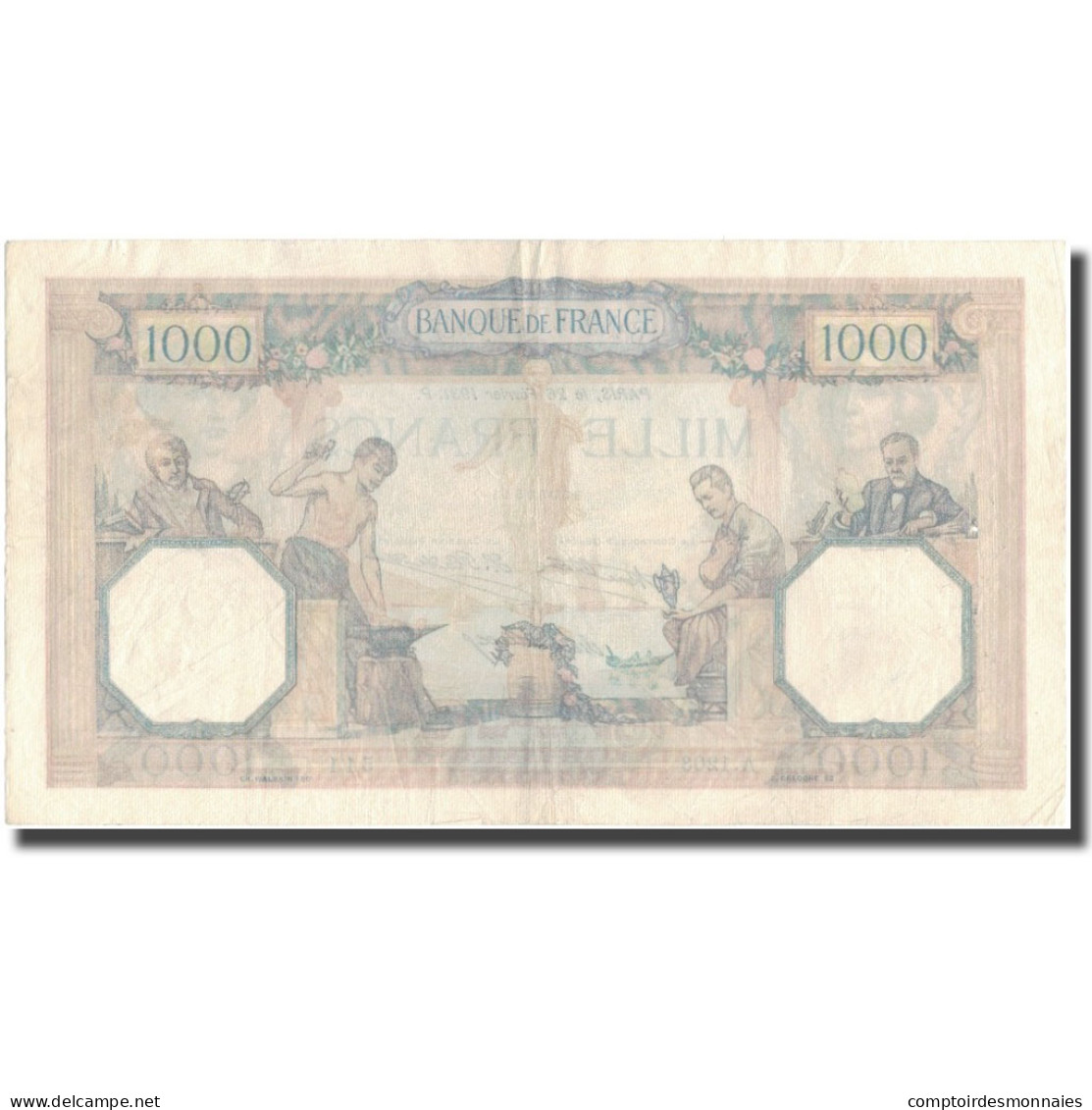 France, 1000 Francs, Cérès Et Mercure, 1931-02-26, TTB, Fayette:37.6, KM:79b - 1 000 F 1927-1940 ''Cérès Et Mercure''